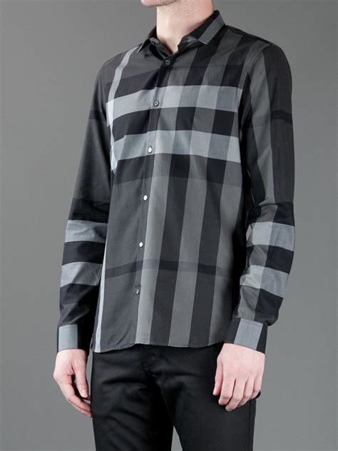 burberry black label shirts|burberry shirts for men black.